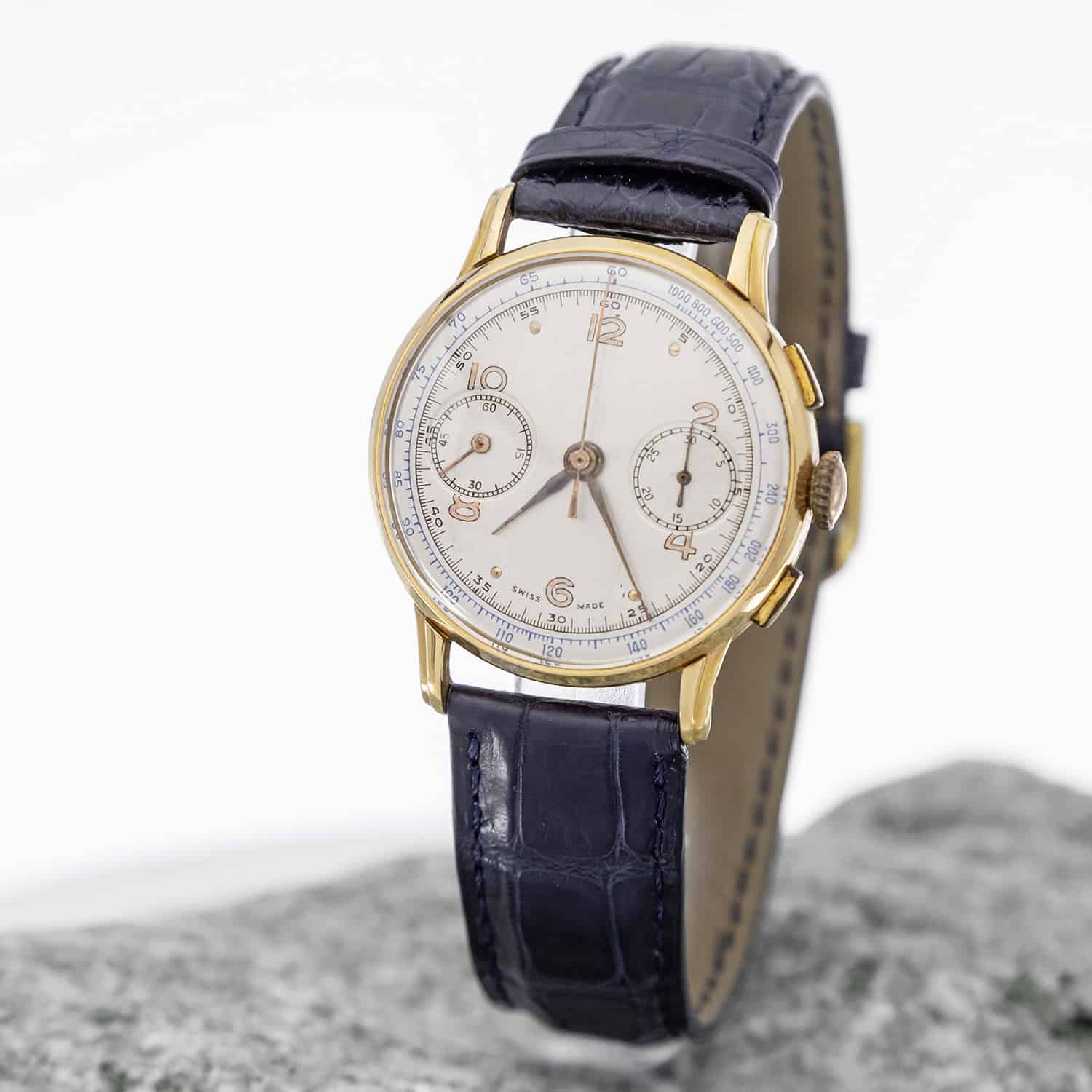 Chronographe Suisse bicompax or 18k – Image 2