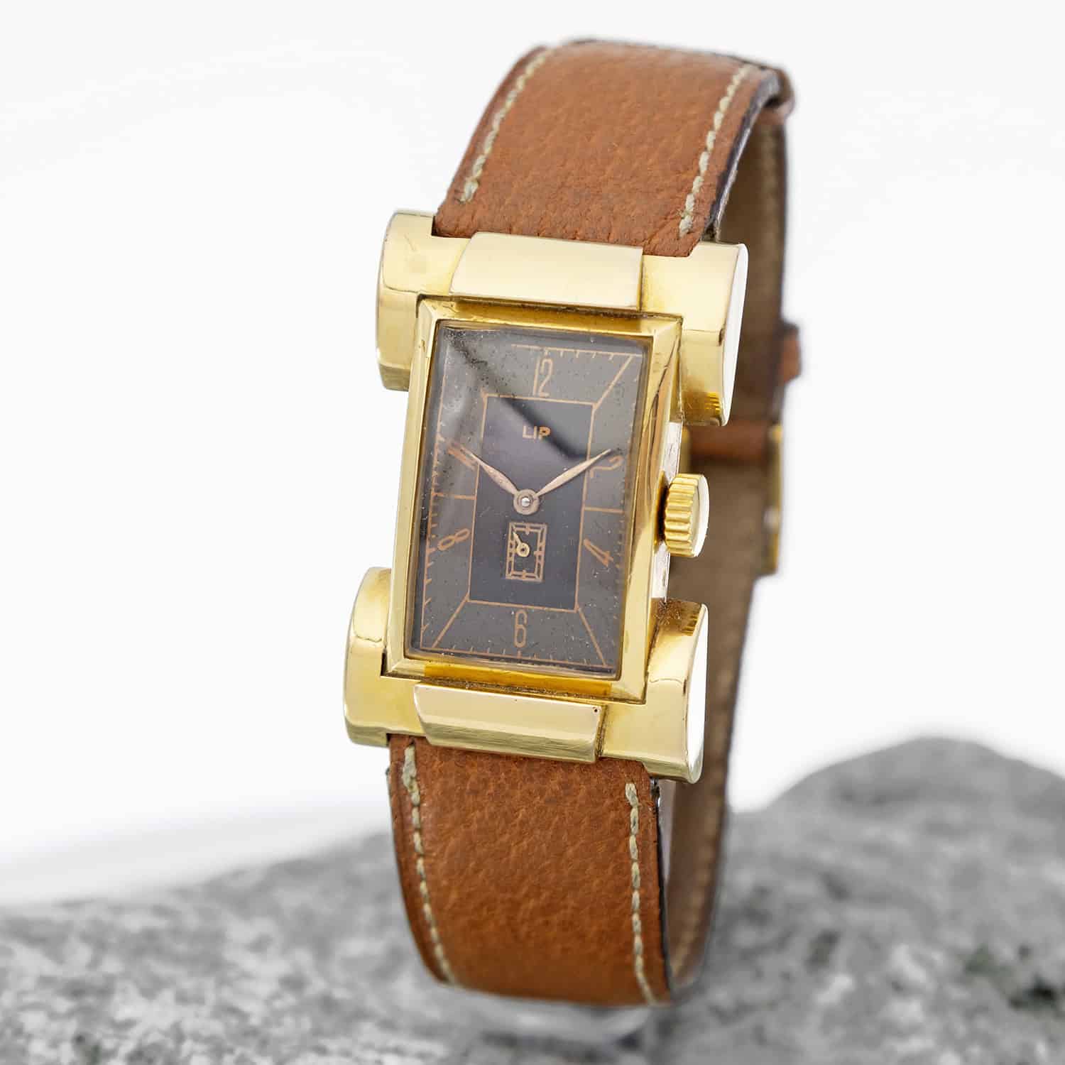 Lip montre rectangulaire or – Image 2
