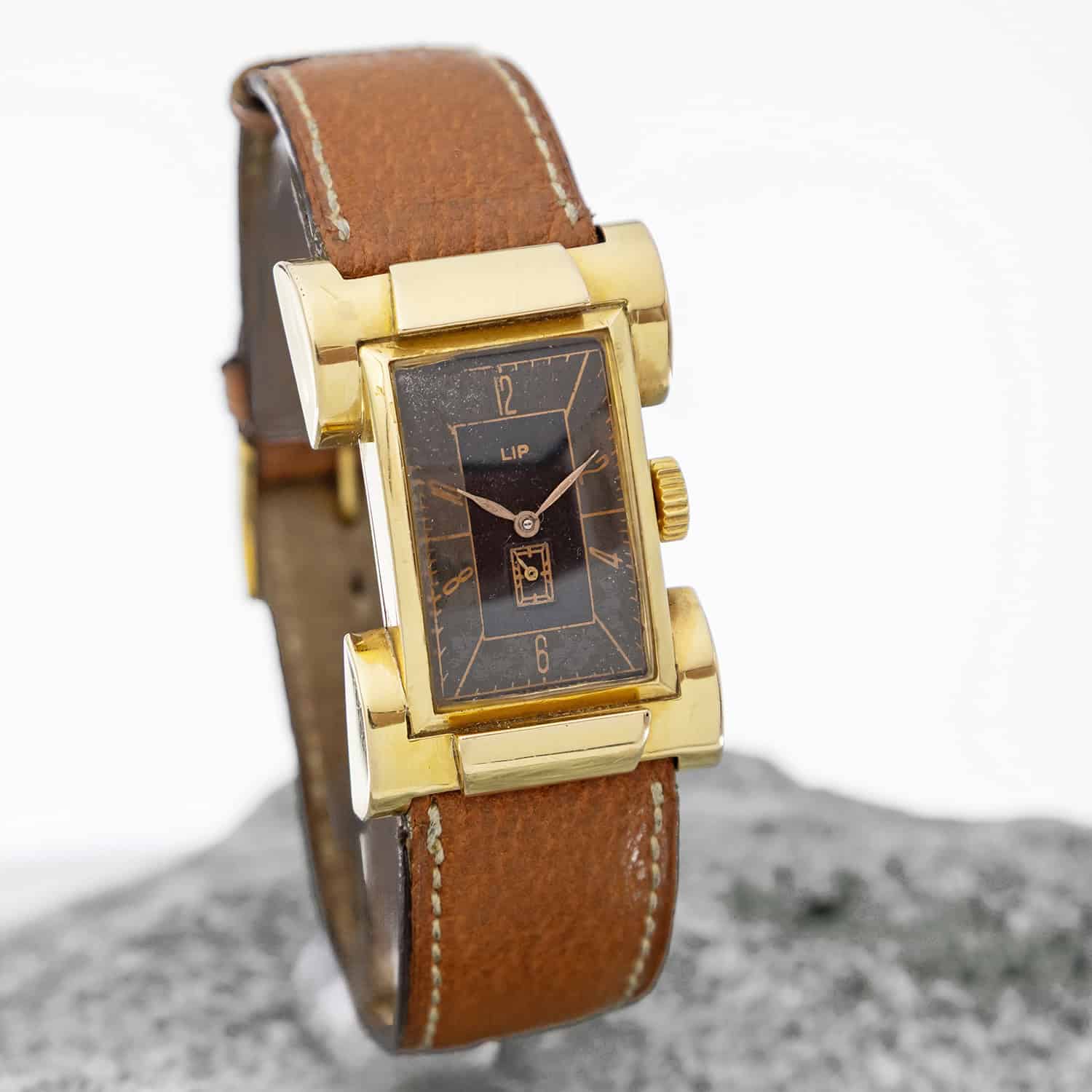 Lip montre rectangulaire or – Image 3